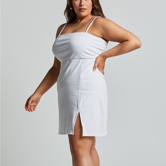 Showpo Island Babe Mini Dress in White - Picture 1 of 6